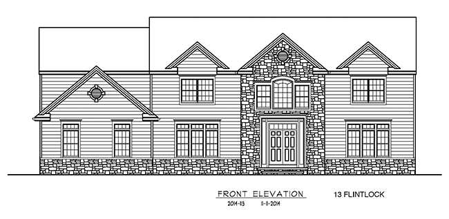 Elevation of 13 FlintlockRoad, Montvale, NJ